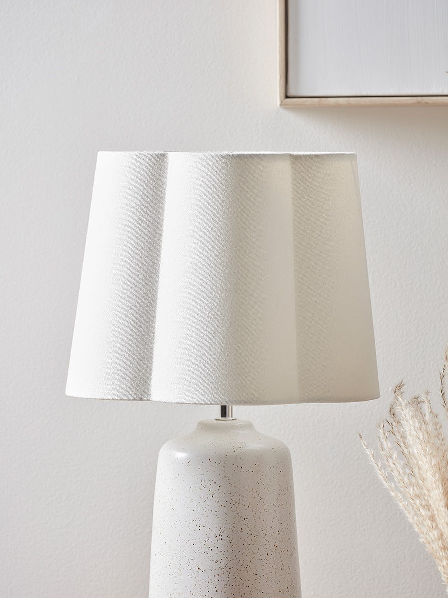 Product photograph of Tapered Scalloped Edge Shade - Small from Cox and Cox