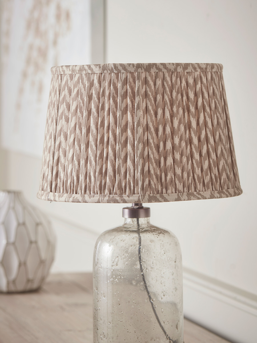 Product photograph of Natural Tapered Chevron Shade - Small from Cox and Cox