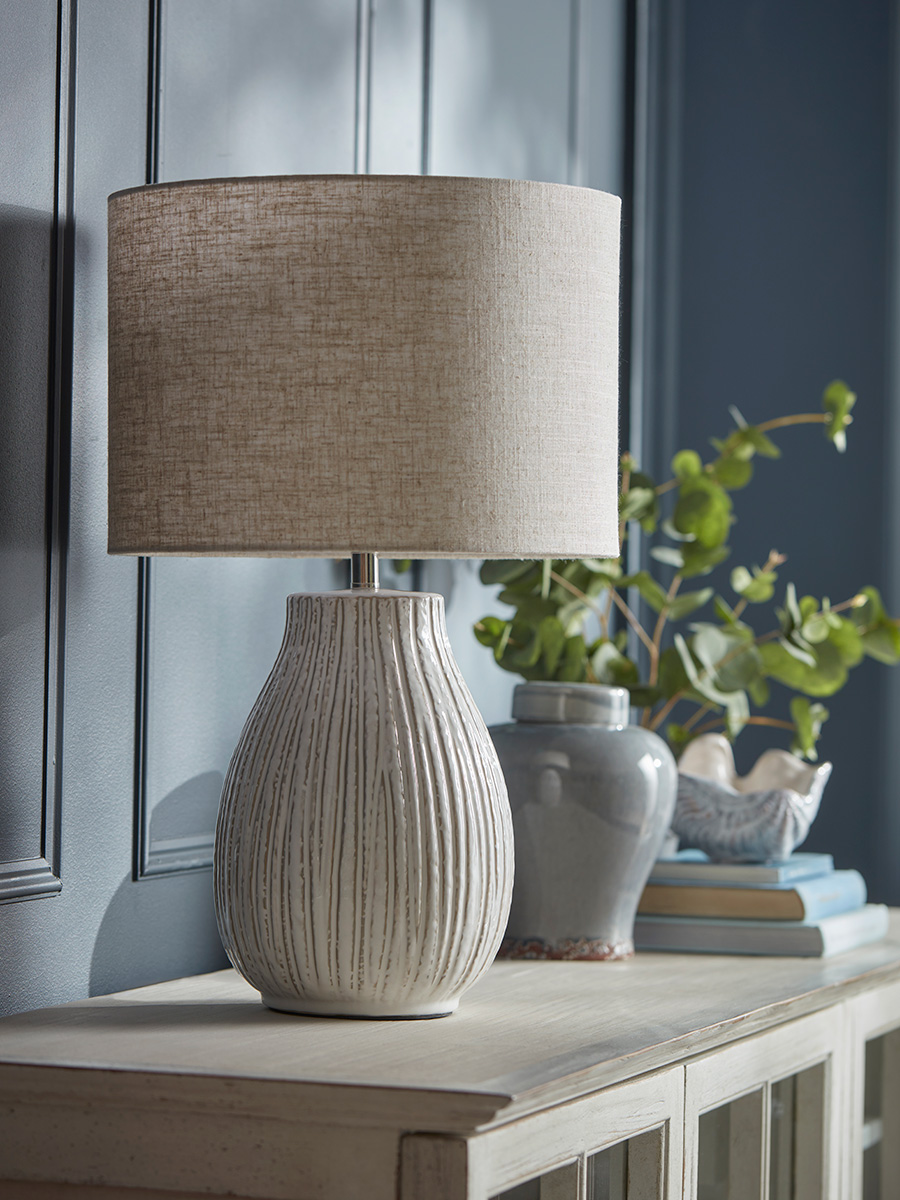 Product photograph of Dakota Table Lamp from Cox and Cox