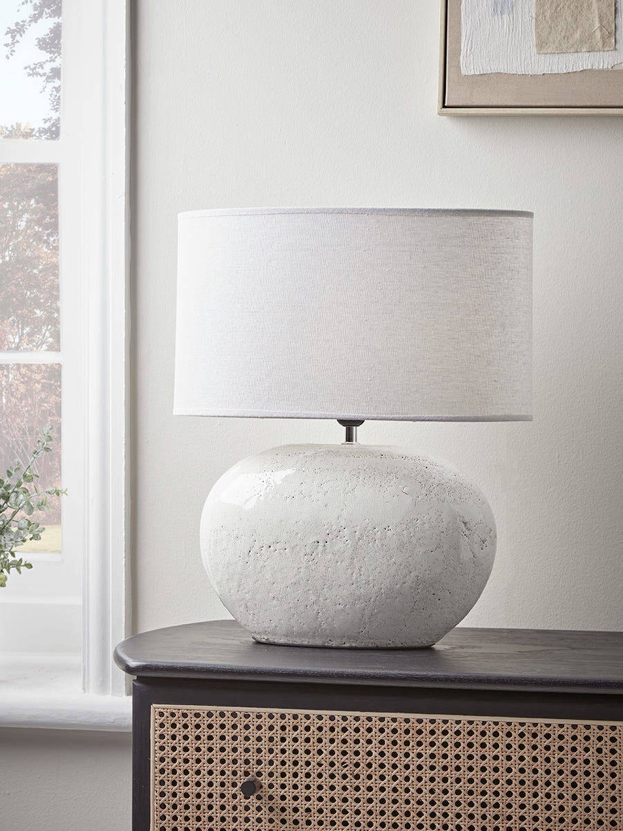 Product photograph of Elke Table Lamp from Cox and Cox