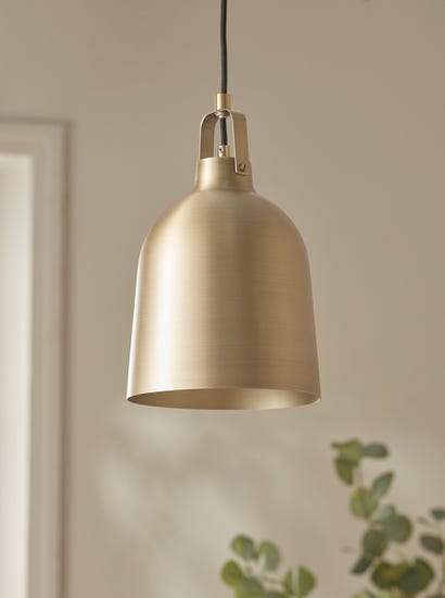 Brushed Antique Brass Pendant