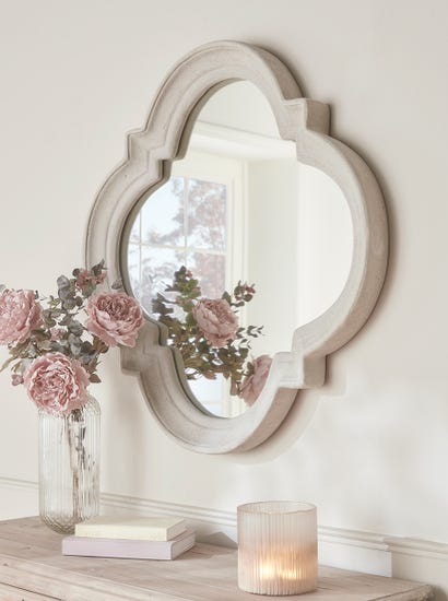 Concrete Effect Maroq Mirror