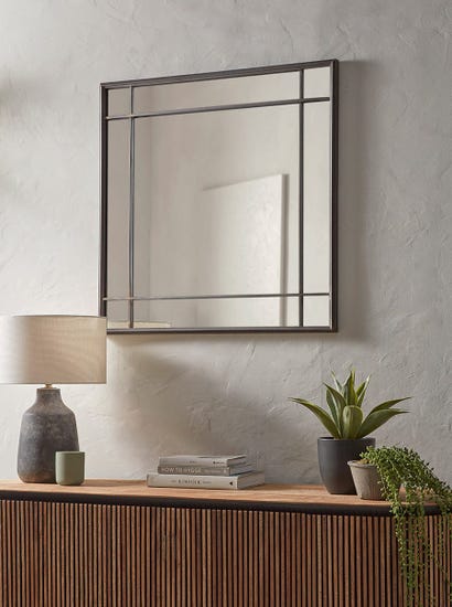 Square Panelled Mirror