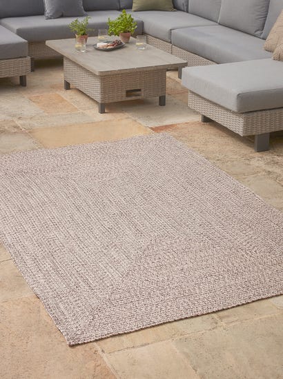Indoor Outdoor Rectangular Rug - Natural