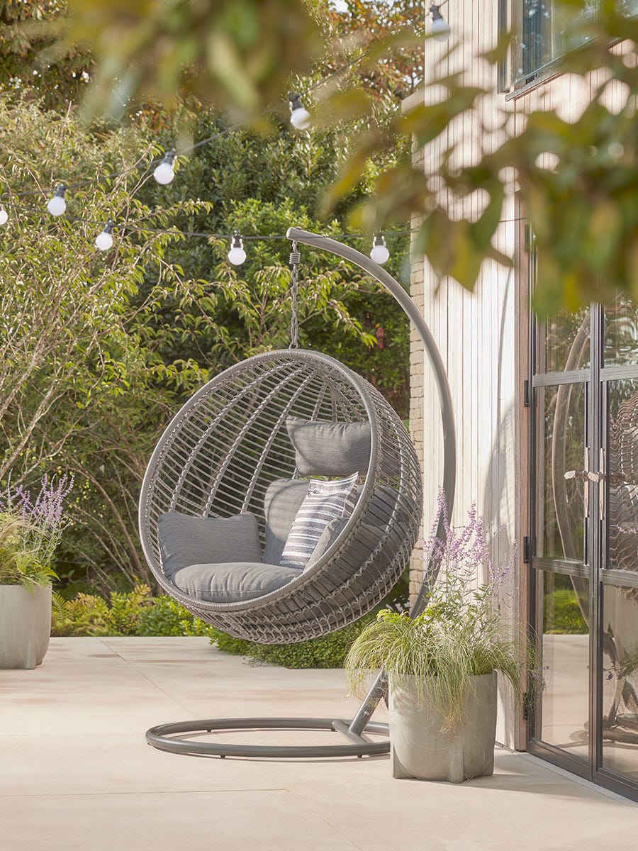 Grey hanging chair outlet