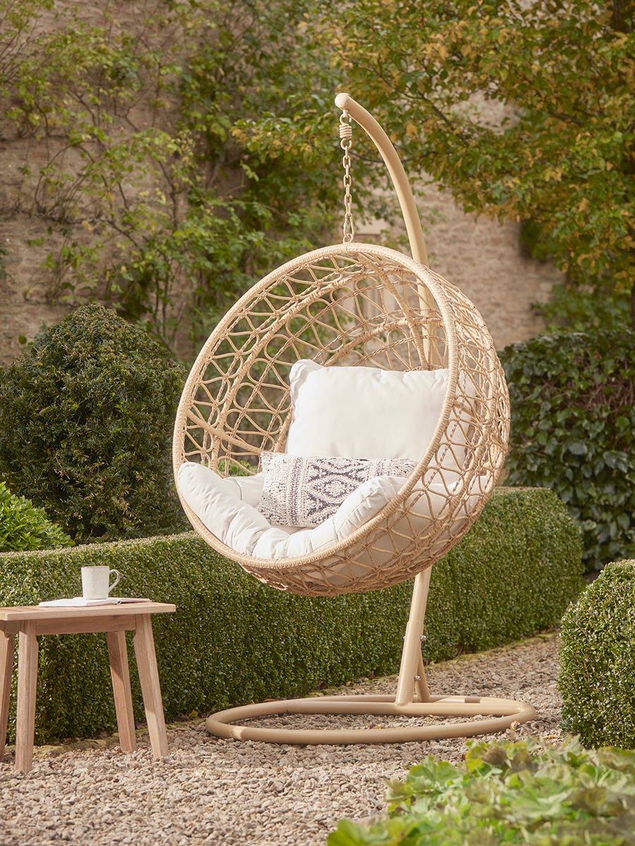 Product photograph of Flores Decorative Hanging Chair from Cox and Cox