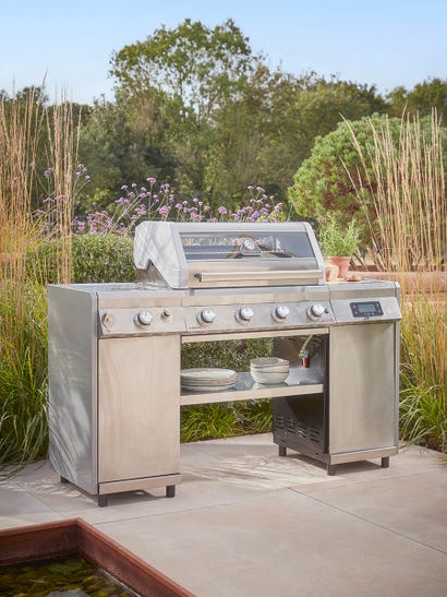 Gourmet Gas & Charcoal Stainless Steel BBQ - Pro Island