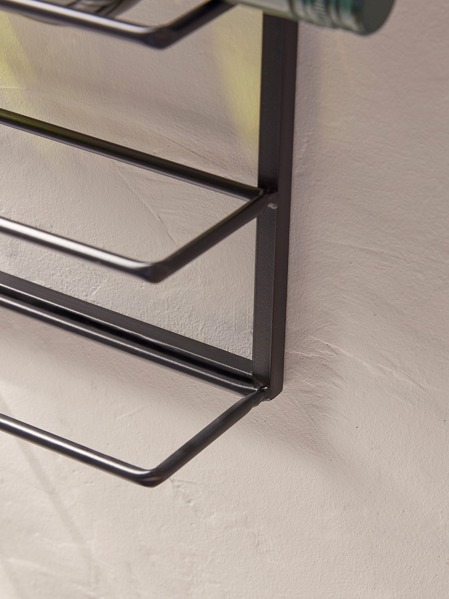 Product photograph of Tall Wall Wine Rack from Cox and Cox.