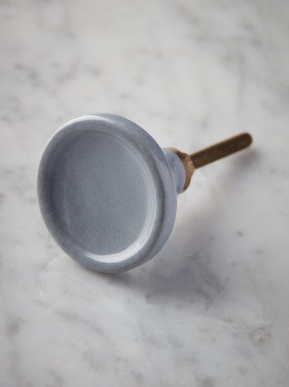 Ceramic Round Knob - Blue