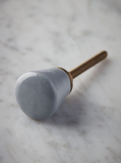 Ceramic Tapered Knob - Blue