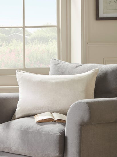 Linen Rectangle Cushion Cover - Taupe