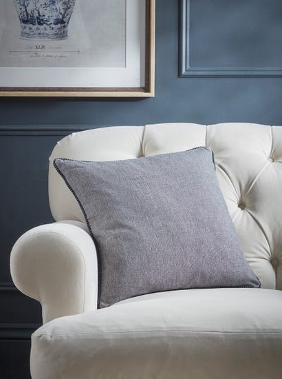 Thea Cushion - French Blue