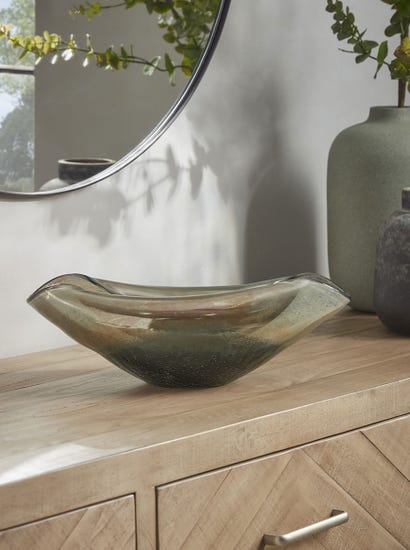 Curved Glass Bowl
