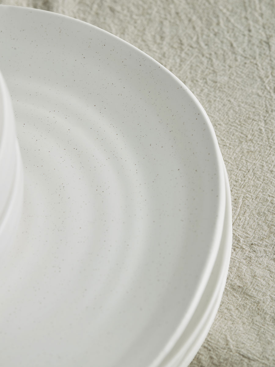 Product photograph of Six Speckled Side Plates from Cox and Cox.