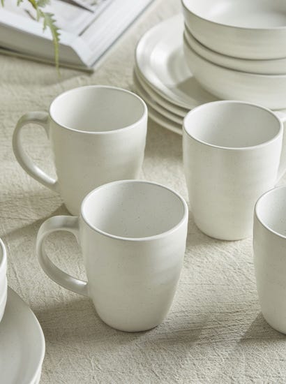 Six Speckled Mugs