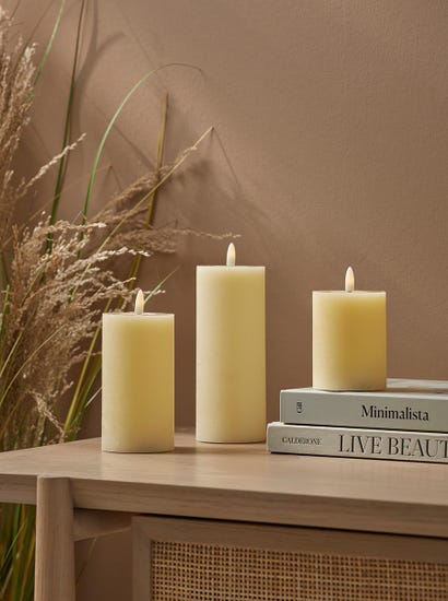 Three Remote Controlled LED Candles