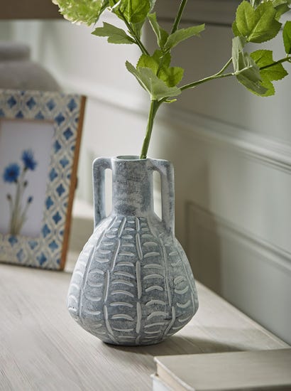 Washed Effect Amphora Vase