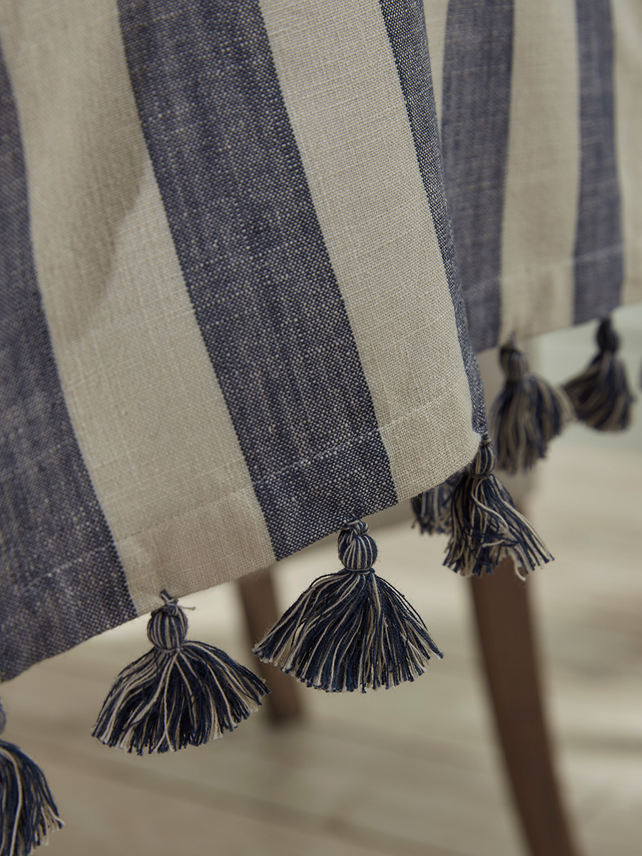 Product photograph of Cotton Table Runner - Nautical Stripe from Cox and Cox.