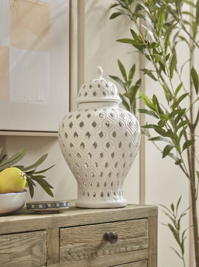 Cutout Ginger Jar