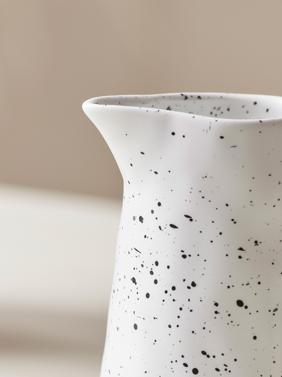 Product photograph of Dimpled Two Tone Milk Jug from Cox and Cox.