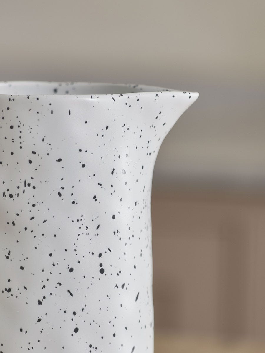 Product photograph of Dimpled Two Tone Jug from Cox and Cox.
