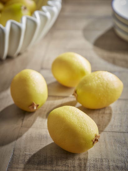 Four Decorative Faux Lemons