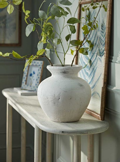 Mae Aged Stone Effect Vase