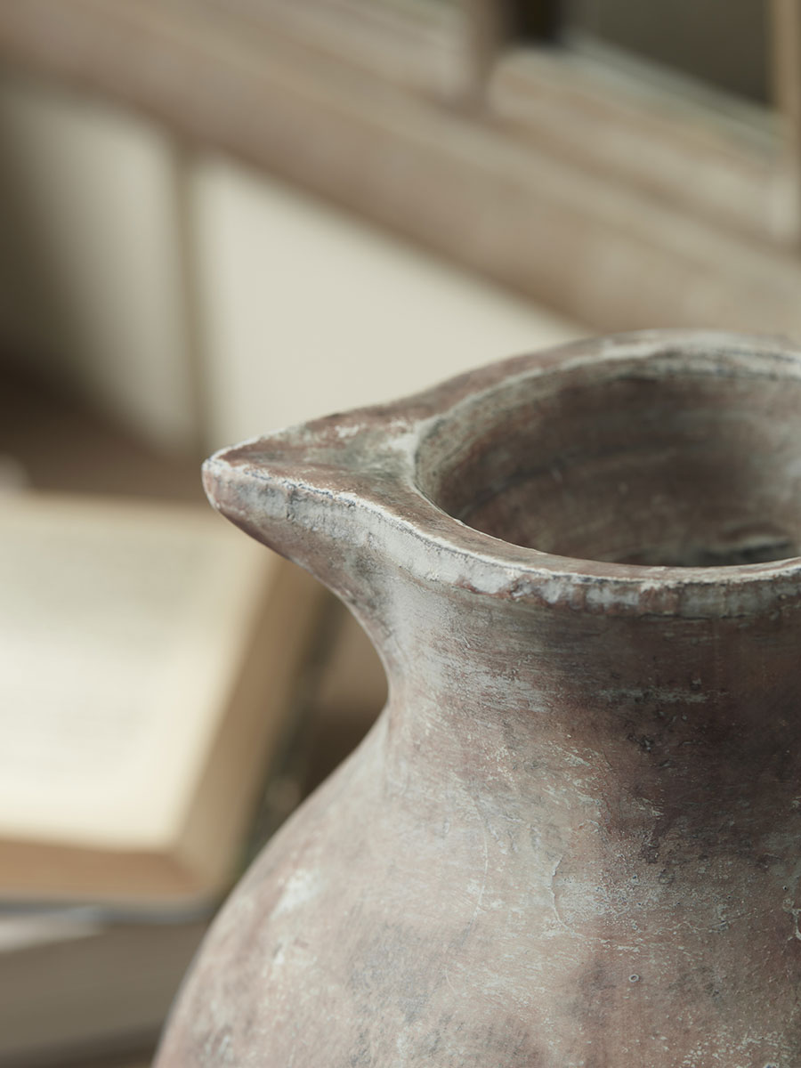 Product photograph of Callie Aged Stone Effect Jug from Cox and Cox.