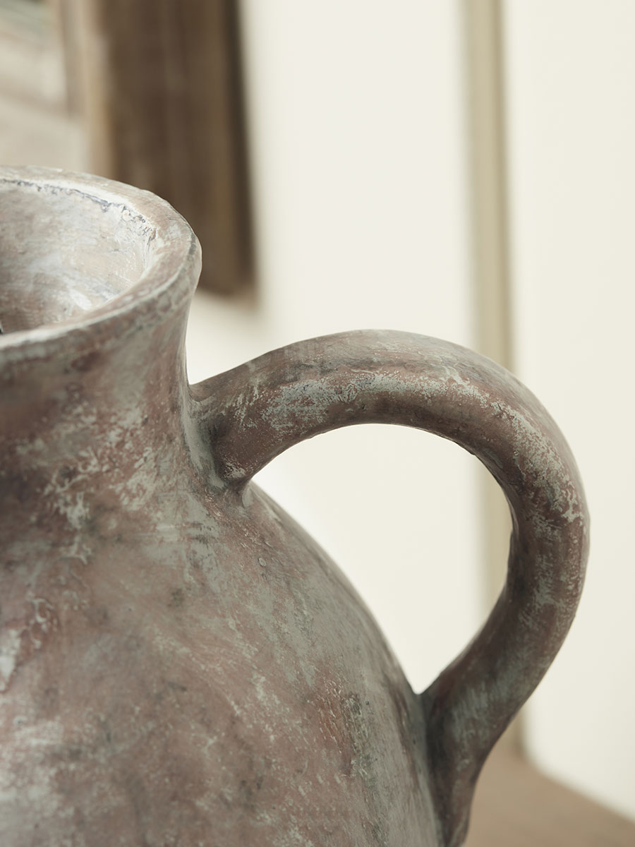 Product photograph of Callie Aged Stone Effect Jug from Cox and Cox.
