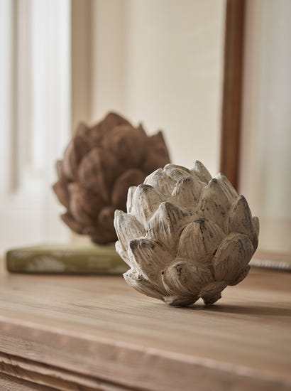 Decorative Artichoke - Whitewashed