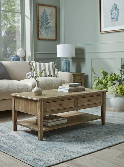 Camille Coffee Table - Limewashed