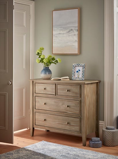 Camille Single Chest of Drawers - Limewashed