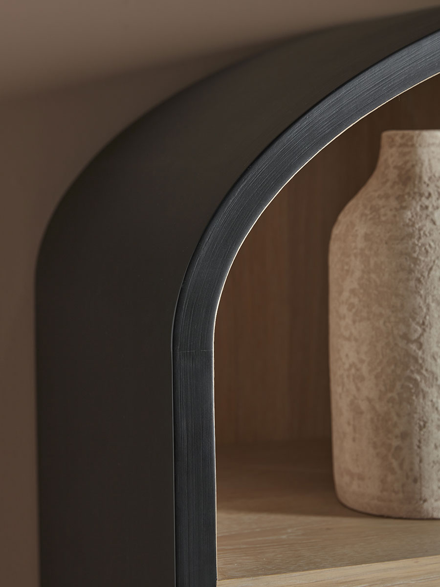 Product photograph of Curved Top Display Cabinet from Cox and Cox.