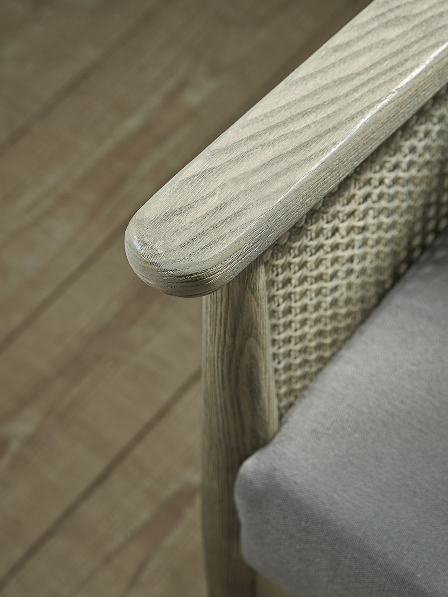 Product photograph of Aged Wicker Occasional Chair from Cox and Cox.