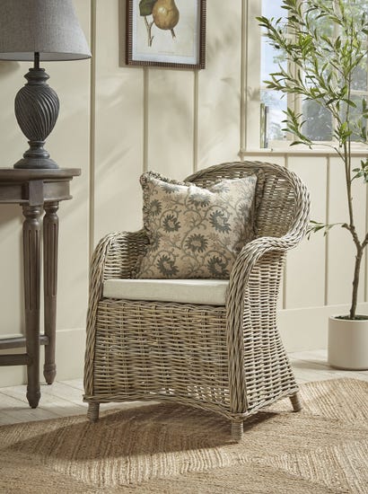 Woven Rattan Occasional Chair