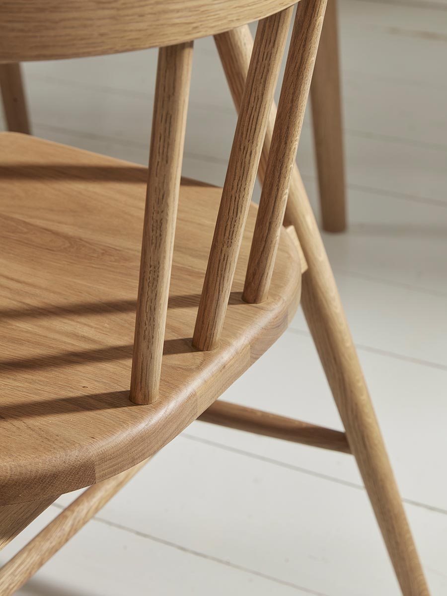 Product photograph of Weathered Oak Dining Chair from Cox and Cox.