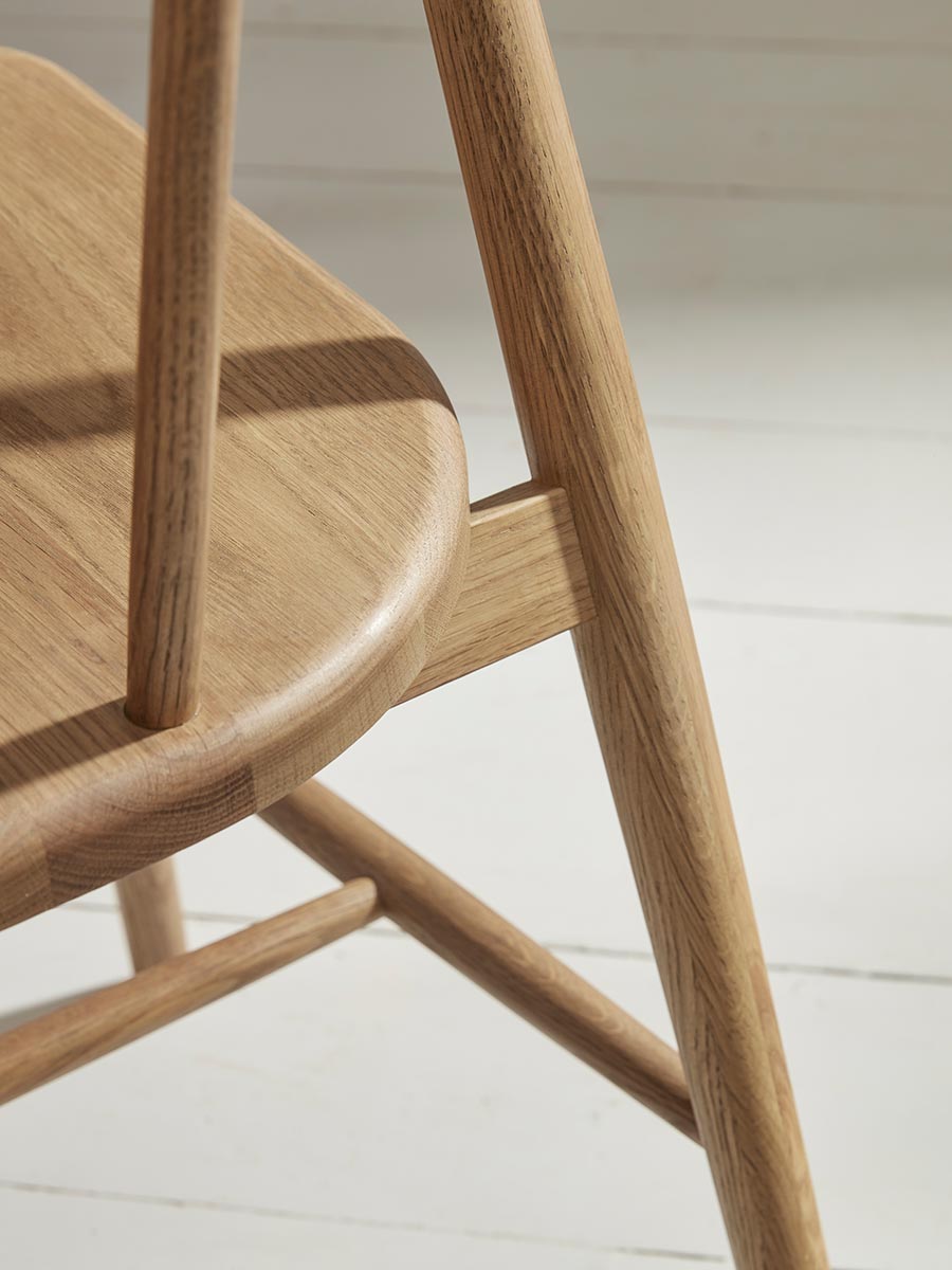 Product photograph of Weathered Oak Dining Chair from Cox and Cox.