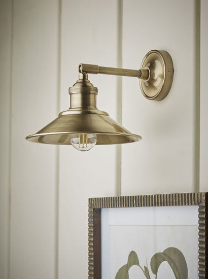 Antique Brass Wall Light