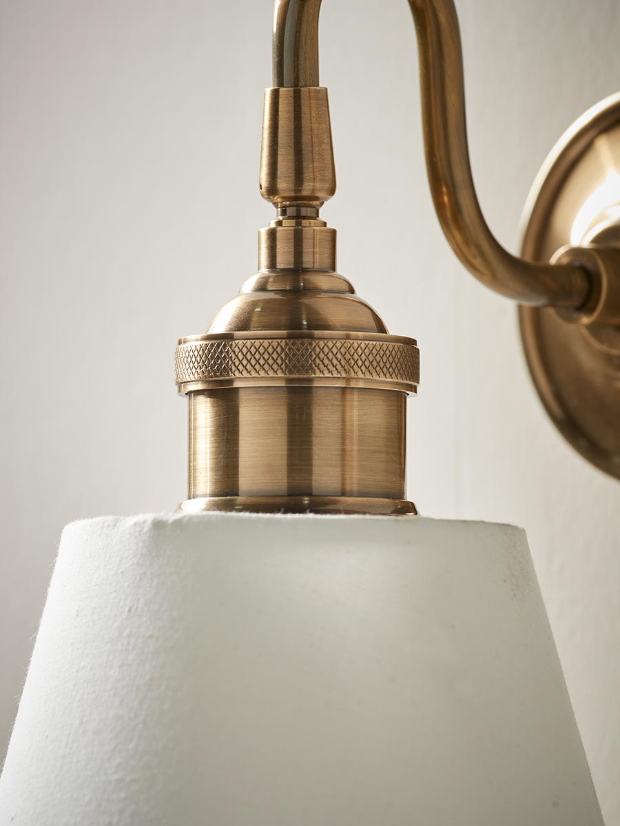 Product photograph of Rowena Wall Light - White from Cox and Cox.