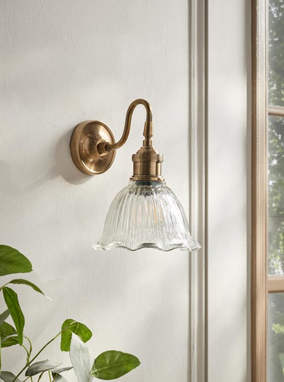 Flower Glass Wall Light