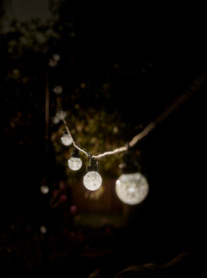 Glass Globe Festoon Lights