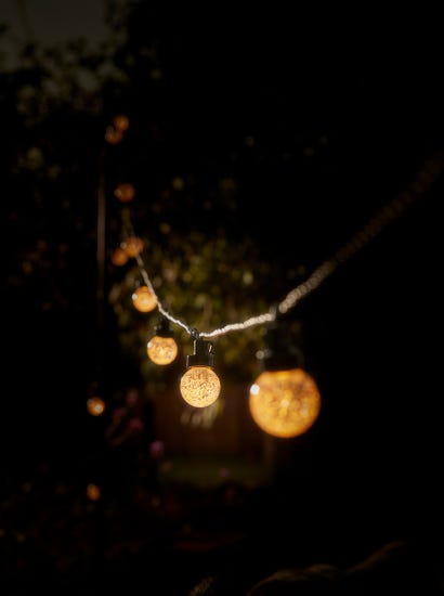 Glass Globe Festoon Lights