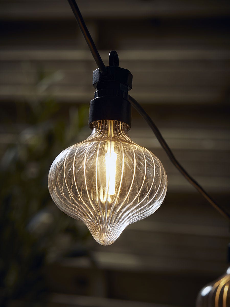 Product photograph of Outdoor Ellipse Festoon Lights from Cox and Cox.