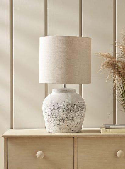 Aged Concrete Table Lamp