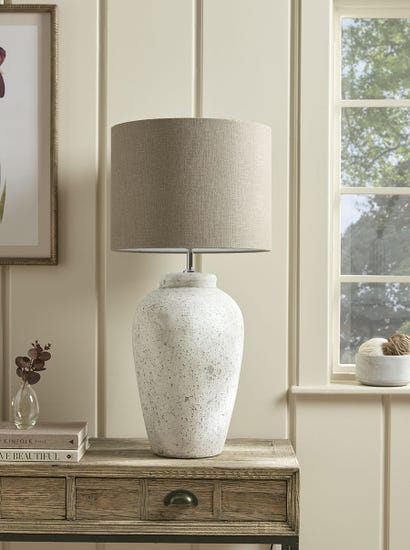 Concrete Effect Table Lamp