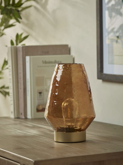 Tapered Amber LED Lamp