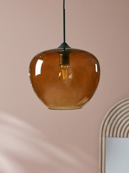 Mia Pendant - Amber Glass
