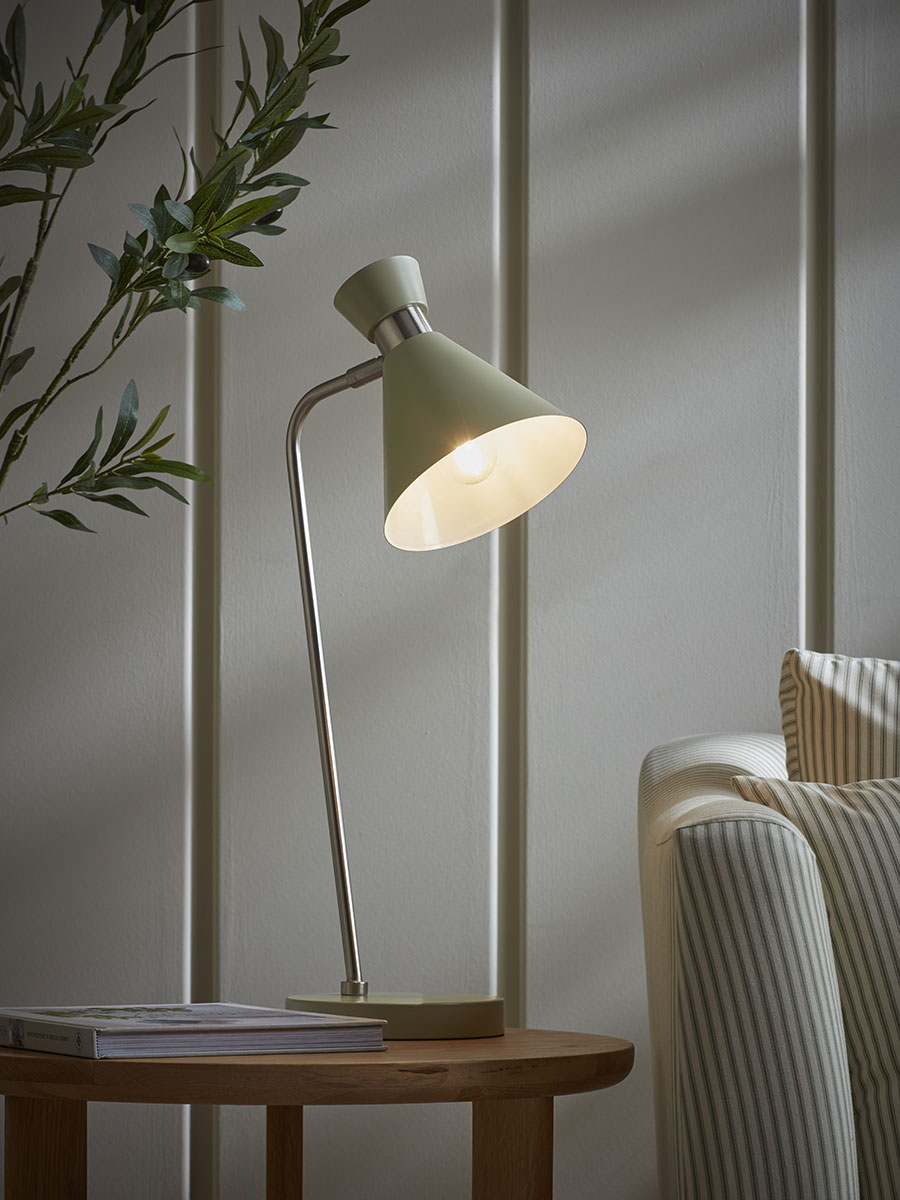 Product photograph of Sage Metal Desk Lamp from Cox and Cox.