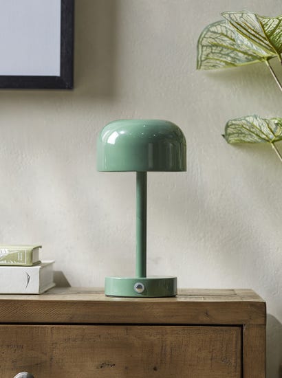 LED Dome Table Lamp - Forest Green