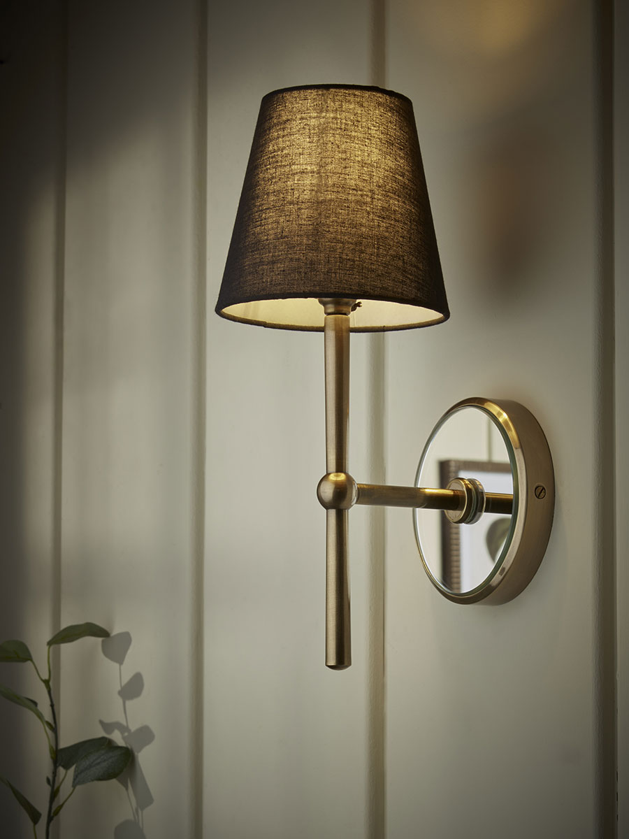 Product photograph of Mirrored Wall Light from Cox and Cox.